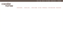 Desktop Screenshot of cavalierhomes.com.au